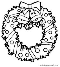 The spruce / wenjia tang take a break and have some fun with this collection of free, printable co. Christmas Wreath Coloring Pages Coloring Pages For Kids And Adults