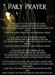 Daily Prayer Daily Prayer Wicca Prayers