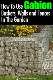 This can be made more stable by setting the top baskets slightly further back. Gabion Wall Baskets And Fences How To Use Them In The Garden