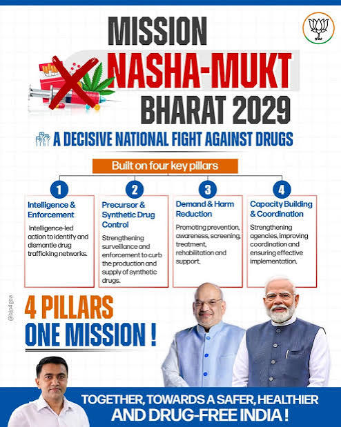 Nasha-Mukt Bharat 2029 🇮🇳 A decisive mission for a safer, healthier and drug-free India! #DrugsFreeBharat
