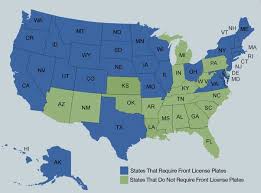 In What States Do I Need To Have A Front License Plate Quora