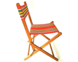 Folding Lawn Chair Wood Canvas Cloth Striped By Lauraslastditch 79 99 Wood Chair Lawn Chairs Sling Chair