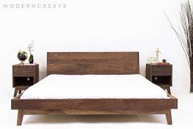 The Bosco Modern Bed Mid Century Modern Bed Platform Bed Frame