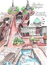 Map Of Downtown Annapolis Downtown Annapolis Annapolis Illustrations Maryland Art - Etsy | City  Prints, Downtown Annapolis, City Wall Art