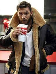 Dunkirk Shearling Leather Jacket For Men Bane Aviator Fur Bomber Tom Hardy Fashion Clothing Shoe Hipster Mens Fashion Mens Winter Fashion Tom Hardy Dunkirk