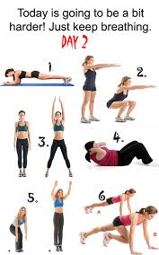 1 45 Seconds Plank 2 35 Squats 3 35 Jumping Jacks 4 35 Crunches 5 45 Seconds Hopskijumping 6 45 Seconds Mountain Climb Exercise Fitness Fitness Body