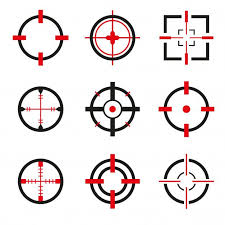 Crosshair Icons Vector Set Isolated Logo Design Typography Nature Logo Design Fashion Logo Typography