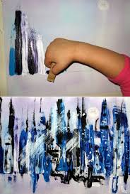 Kreative Zeichentechniken Zum Malen Mit Kindern 28 Originelle Ideen Motive Selbermalen Eidechse Thamtu Malen Mit Kindern Zeichentechniken Kinder Leinwand