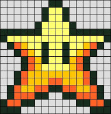 Etoile Super Mario En Perle Hama Mini Perles Hama Pixel Art Etoile Et Perle Hama Mario