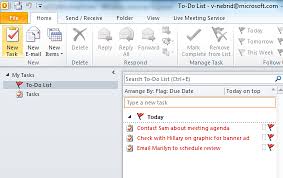 Screenshot Of Onenote Tasks In Outlook To Do List One Note Microsoft Task List Time Management Tips