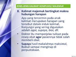 Kalimat konjungsi adalah kalimat penghubung. Kalimat Kompleks Bahasa Indonesia Ppt Download