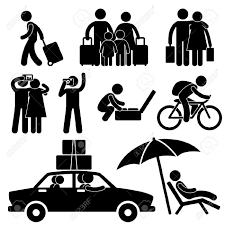 family couple tourist travel vacation trip holiday honeymoon pictogram vacation trips stick figure family family couple tourist travel vacation