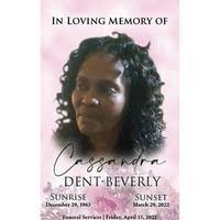 Cassandra Dent- Beverly Obituary