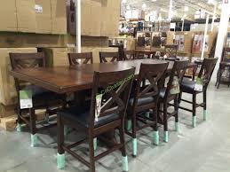 Costco dining room set blends in with basic furniture that is used in the dining room to make it complete. Bayside Furnishings 9pc Counter Height Dining Set Costcochaser