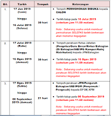 Bilakah tarikh rasmi semakan keputusan spm 2019? Urusan Kenaikan Pangkat Secara Tbbk Bagi Julai September 2019