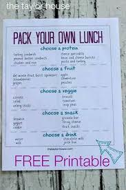 My Kids Respond Well To Checklists This Is A Great Jumping Off Point For Our Own Lunch List Kids Lunch For School School Lunch School Food