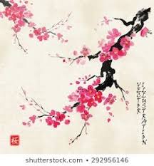 Images Photos Et Images Vectorielles De Stock De Paysage Avec Branches Sakura Peche En 2020 Peinture De Cerisiers En Fleur Art De Fleur De Cerisier Tatouage Cerisier