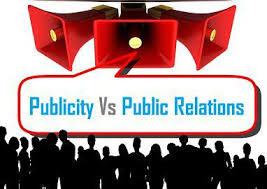 difference between publicity and public relations with