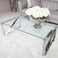 5 out of 5 stars. Zenn Contemporary Stainless Steel Clear Glass Lounge Coffee Table Picture Perfect Home