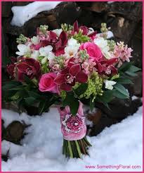 Kirk, who lives in sydney australia, said she kept the doughnut bouquets a secret from her wedding party but was thrilled that everyone loved her sweet spin on the. Pink Burgundy Hot Pink Green And White Hand Tied Round Bridal Bouquet By Something Fl Wedding Flowers Tulips Yellow Wedding Flowers Peach Wedding Flowers