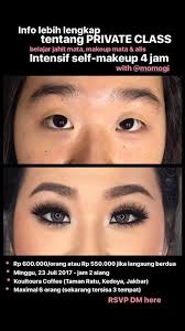 Dibuka kelas private untuk Self-Makeup Belajar teknik jahit mata, dengan Mimi  Kwok Intensif selama 4 jam. Minggu, 23 Juli 2017 Untuk keterangan lebih  lanjut bisa baca info di dalam foto2 di bawah