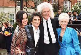 I couldn't do anything and she just kind of nursed me, so i will forever be in her debt, she did an incredible job. Olivier Awards 2018 Ronnie Wood Steps Out With Wife Sally As They Join Brian May And Anita Dobson Daily Mail Online