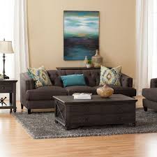 Without A Doubt The Sophisticated Look Of This Sofa Will Have A Starring Role Brown Living Room Decor Affordable Living Room Furniture Living Room Collections