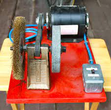 A bench grinder is an abrasive power tool made to grind down every work piece it encounters to what you will need. Portable Bench Grinder Using Old Furnace Motor Instructables