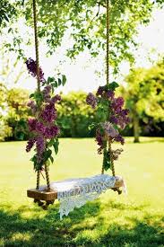 schommel balancoire jardin decoration jardin deco mariage champetre