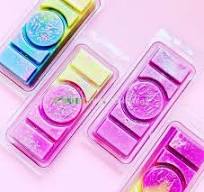 Custom Wax Melt Clamshell Packaging Containers Snap Bar ...