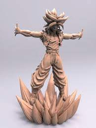 Goku is best know for his love for the martial arts and his ability to always come back stronger than before.goku's famous kamehameha move is the charcters most iconic move along with one of the most iconic technics in anime. Trunks Dragon Ball Z For 3d Print Cgtrader