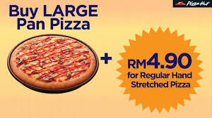 Piping hot with loads of mozzarella the quality of the pizza was matched by excellent service from the. Pizza Hut Malaysia On Twitter Just Add Rm4 90 To Get A Regular Hand Stretched Pizza When You Buy A Large Pan Pizza Guaranteebest Http T Co Po6twrp1o7
