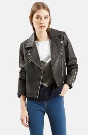Topshop Leather Biker Jacket Nordstrom Biker Jacket Jackets Leather Biker Jacket