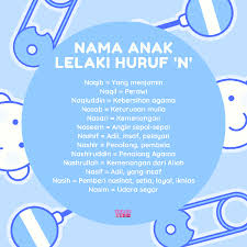 Disini ini ayah/bunda bisa menemukan pilihan nama bayi laki laki yang modern, unik, dan keren dari berbagai negara dan bahasa. Nama Anak Lelaki Huruf N Berserta Maksudnya Infografik