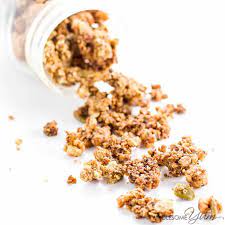 Keto Paleo Low Carb Granola Cereal Recipe Video Wholesome Yum