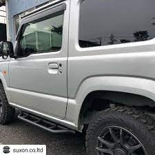 repost suxon co ltd 本日のご案内は 新型ジムニーjb64のサイドステップワンオフです お客様のご依頼は ガッツリステップとして使いたいとの事で 実用性 強度も付けた製品です 量産も検討致しまーす suzuki jimny suzuki suzuki samurai