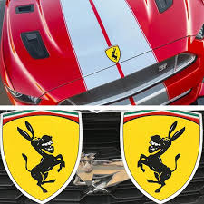 Maybe you would like to learn more about one of these? Le Plus Nouveau Logo D Ane Volant Voiture Fenetre Corps Embleme Autocollant Accessoires Pour Ferrari Aliexpress