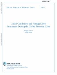 Add a new securesign device new to credit suisse direct? Credit Conditions And Foreign Direct Investment During The Global Financial Crisis