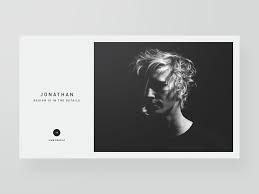 Simple Elegant Black And White Profile Card By Ben Schade On Dribbble Web Design Interactive Web Design Identity Design Logo