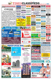 Times of India Classified Ad Rates ...
