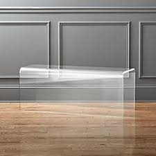 Peekaboo Acrylic C Table On Wheels Cb2 In 2020 Acrylic Coffee Table Small Bedroom Decor Acrylic Furniture