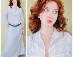 1970s Vintage Homemade Poppy Print Dress