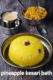 Pineapple Kesari Bath Recipe Pineapple Sheera Pineapple Rava Kesari Recipe Indian Dessert Recipes Indian Snack Recipes Recipes