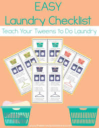 Teaching Your Tween To Do Laundry Free Homeschool