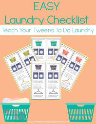 teaching your tween to do laundry free homeschool