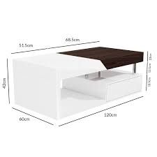 From coffee tables to computer desks, and bedside tables to dining sets. White Gloss Walnut Coffee Table With Storage Harlow Furniture123