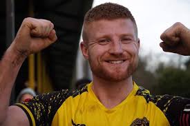 Today's Man of the Match Joe Parker . Les Williamson presented Joe with his  bottle. Congratulations Joe