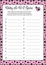 Ladybug baby shower prediction cards instant download pink | etsy. Baby Abc S Baby Shower Game Ladybug Baby Shower Theme For Baby Girl Pink Black Celebrate Life Crafts