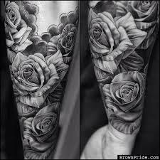 Summer is here — and while florals for this particular season aren't exactly groundbreaking in fashion, they're timeless in tattoo form. Grey Rose Flowers Tattoos On Sleeve Jpg 500 500 Rose Tattoo Sleeve Rose Tattoos For Men Tattoos For Guys