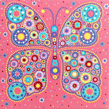 Enchanted Butterfly Butterfly Painting Dot Painting Acrylics On Canvas Painting For Kids Room Butterfly Painting Dot Painting Painting For Kids